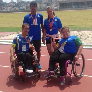 Equipe santista de cadeirantes, prêmio CPB (Foto: Divulgação / Santos Fast Wheels)