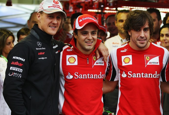Fernando Alonso aponta Michael Schumacher como adversário mais duro que já enfrentou na F-1 (Foto: Getty Images)