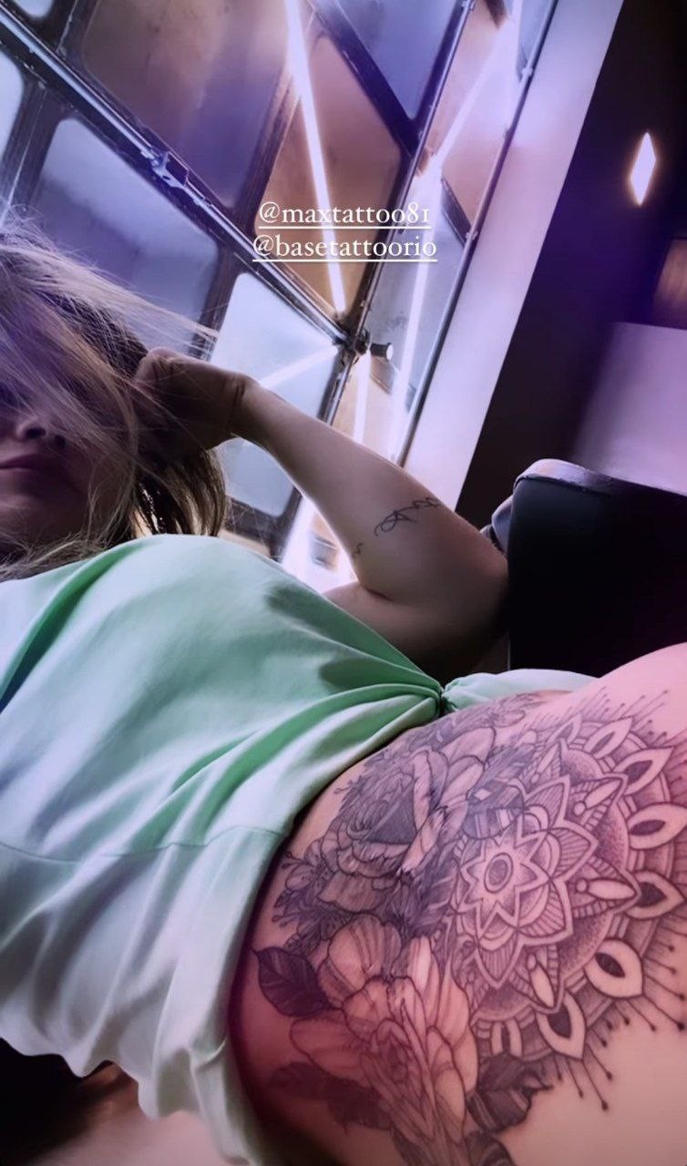 Kelly Key faz nova tatuagem (Foto: Reprodução/Instagram) Kelly Key faz nova tatuagem (Foto: Reprodução/Instagram)