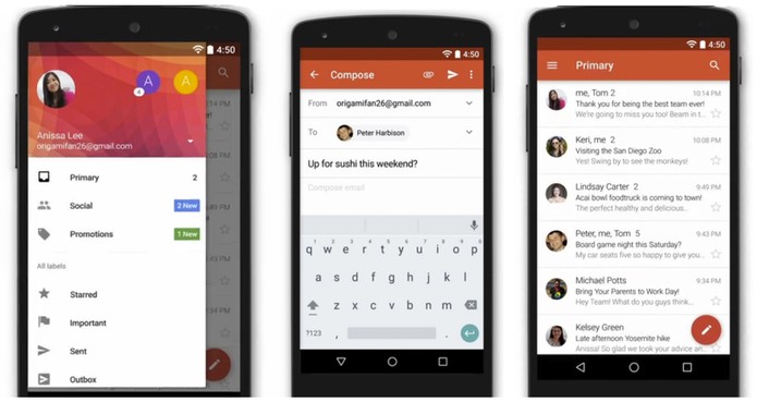 Gmail 5.0 vai permitir acessar contas de terceiros, como o Yahoo Mail (Foto: Reprodução) Gmail 5.0 vai permitir acessar contas de terceiros, como o Yahoo Mail (Foto: Reprodução)
