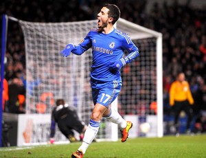 Eden Hazard comemora gol do Chelsea (Foto: Getty Images)