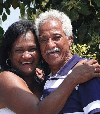 Touro Moreno e a esposa, Maria Olinda Falcão Gomes (Foto: Divulgação/Arquivo Pessoal)