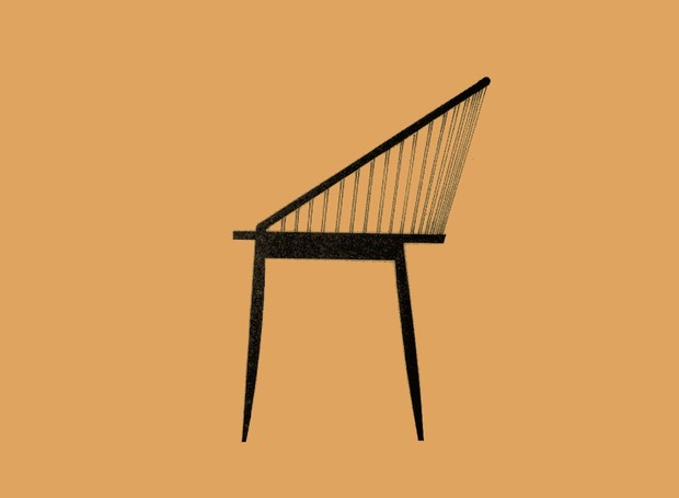 Cadeira curva (Foto: TENREIRO, Madeira Arte e Design, 1985, p. 69)