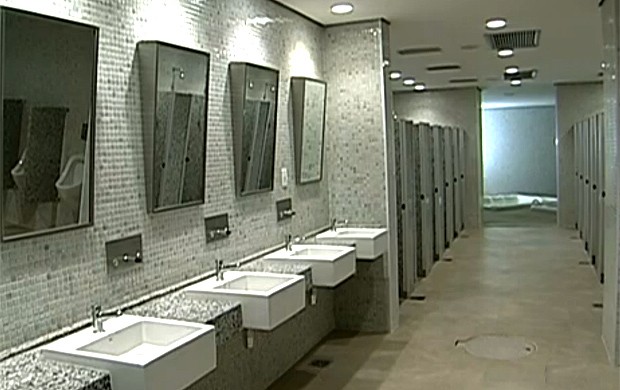 FRAME banheiros reforma Maracanã (Foto: Reprodução / TV Globo)