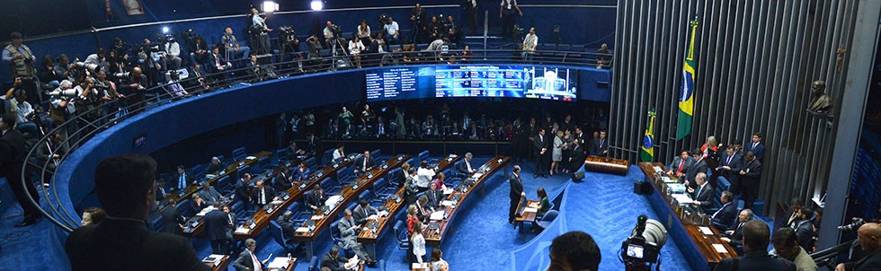 Senado vota processo de abertura de impeachment de Dilma (Foto: Antonio Cruz/Agência Brasil)