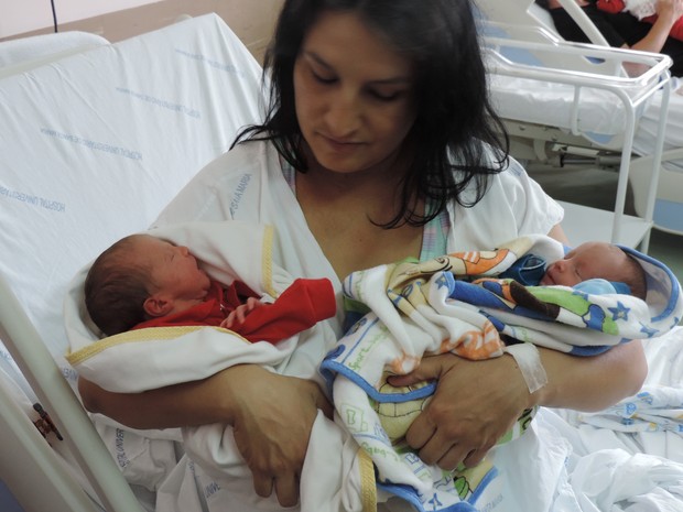 Crianças nasceram de 34 semanas em Hospital Universitário de Santa Maria (Foto: Michele dos Santos Pereira/Divulgação)