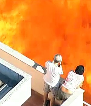 fogo copacabana (Foto: Reprodução/Globo News)