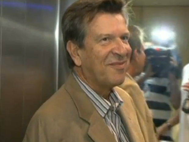 Conselheiro afastado do Tribunal de Contas do DF Domingos Lamoglia, em 2012 (Foto: TV Globo/Reprodução)
