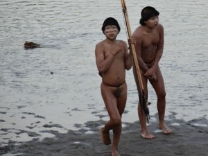 Índios isolados fazem contato no Acre (Foto: Divulgação/Funai)