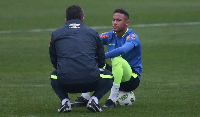 Neymar treino seleção olímpica Granja Comary (Foto: Lucas Figueiredo/MoWA Press)