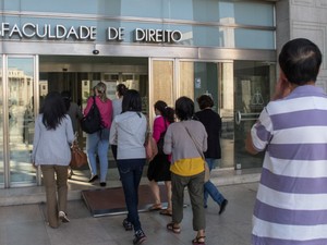 Movimentação na votação em Lisboa, Portugal (Foto: Guilherme Tosetto/G1)