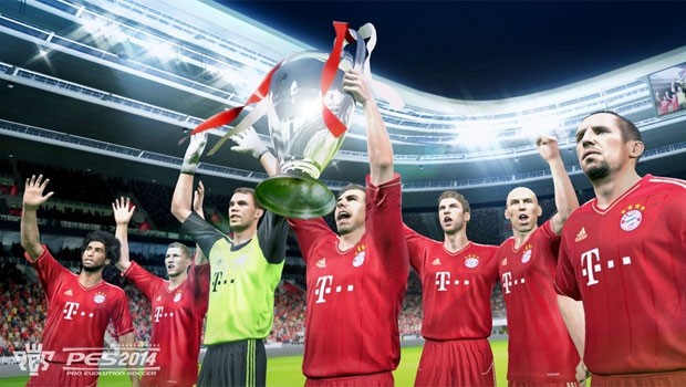 Bayern levanta a taça da Champions League em imagens de 'Pro Evolution Soccer 2014' (Foto: Divulgação/Konami)