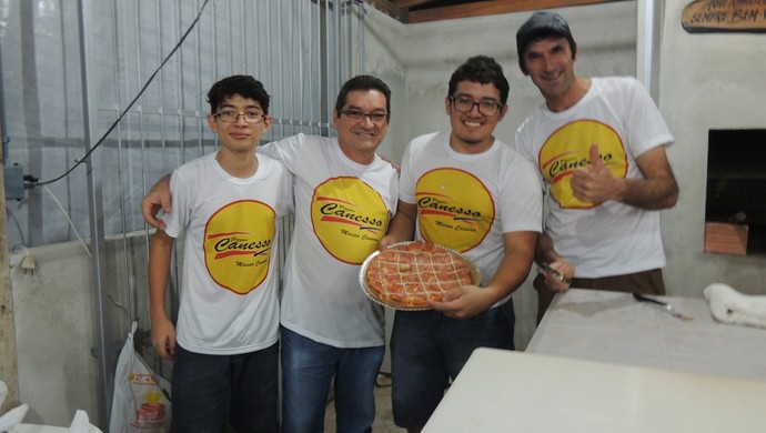 Joinville base pizza (Foto: João Lucas Cardoso)