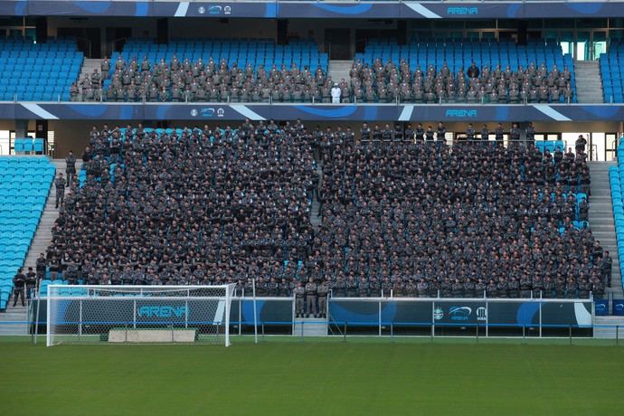 Arena do Grêmio Brigada Militar Copa do Mundo (Foto: Robson Alves/Brigada Militar)