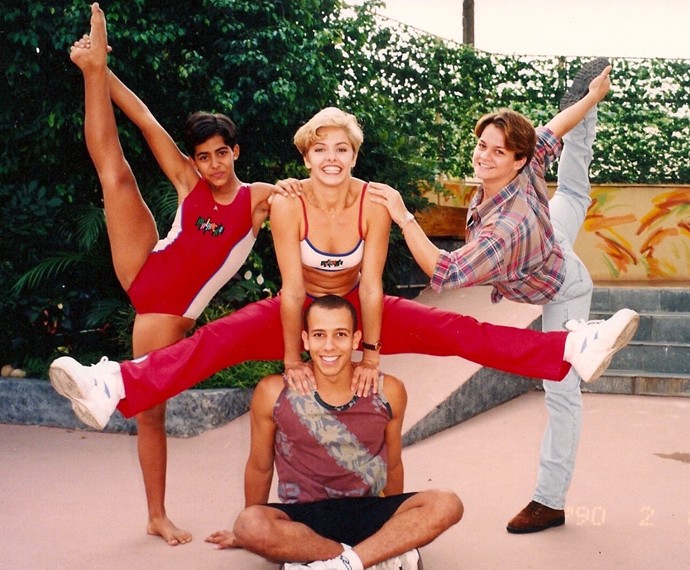 Bianca na época em que era atleta e praticava ginástica olímpica (Foto: Arquivo pessoal)