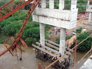 Acidente de trabalho nas obras de ampliação do anel viário de Piracicaba (Foto: Sinticompi/Divulgação)