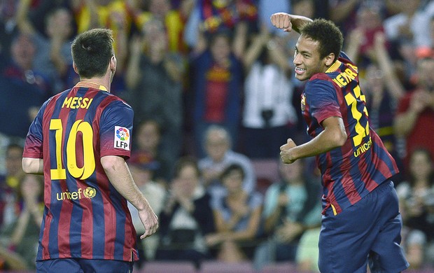 Neymar gol Barcelona contra Real Sociedad (Foto: AFP)