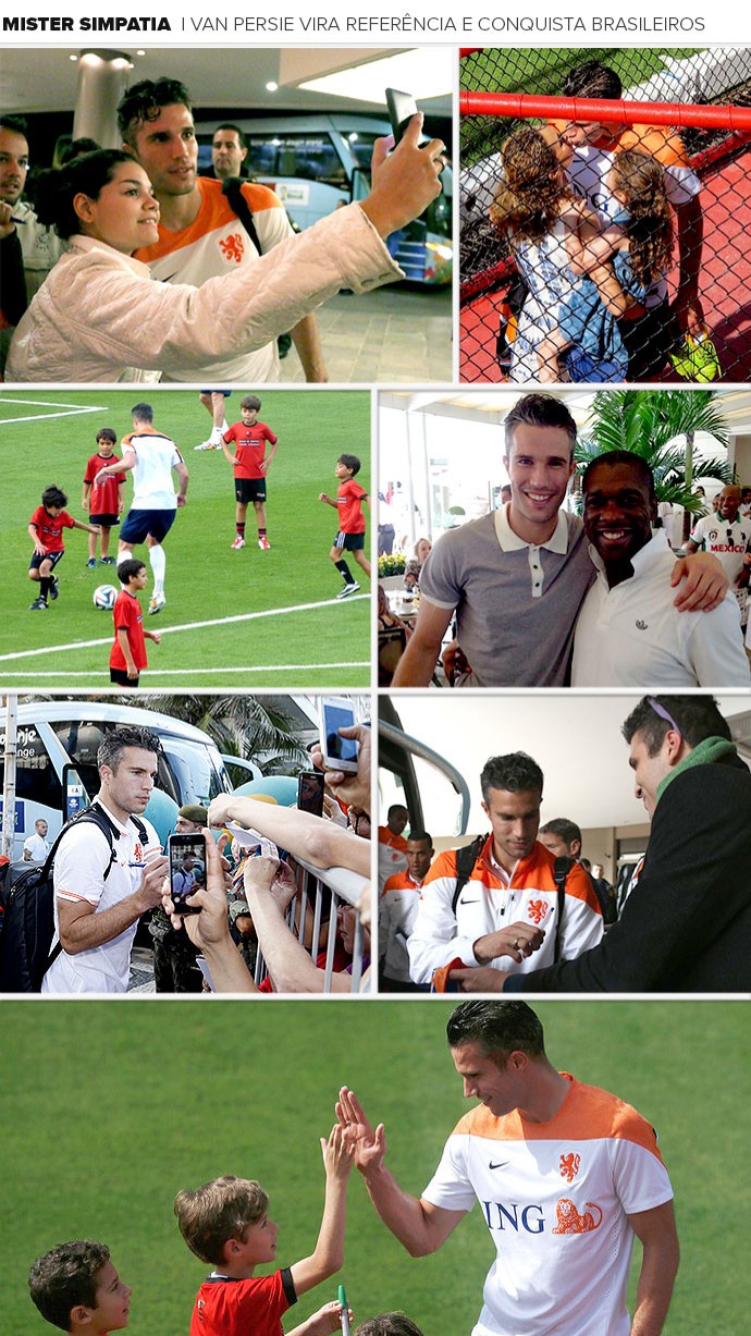 Mosaico van Persie carisma Holanda (Foto: Editoria de Arte)