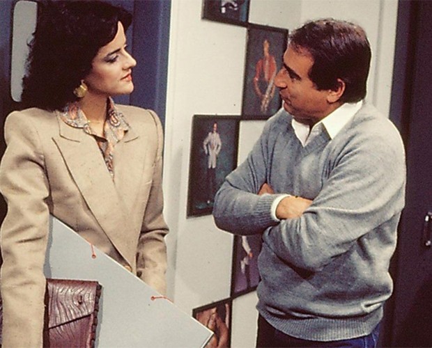 Marieta Severo e Luis Gustavo em Ti-Ti-Ti na primeira versão em 1985  (Foto: Calazans / TV Globo)