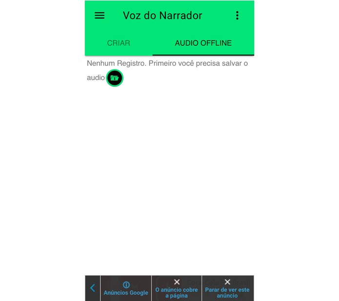 O app prevê diversas brincadeiras com áudio, basta salvar o que já foi feito (Foto: Reprodução/Felipe Vinha)