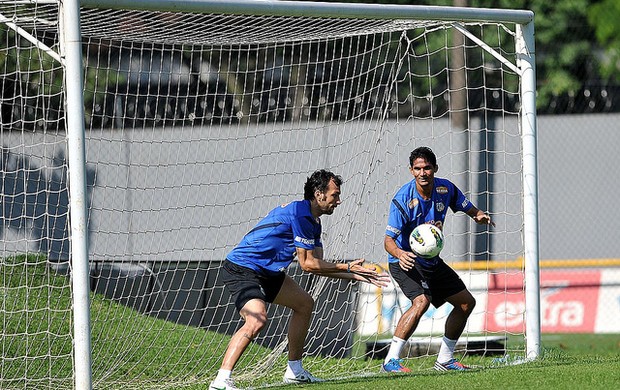 Edu Dracena Durval Santos (Foto: Ivan Storti/Divulgação Santos FC)