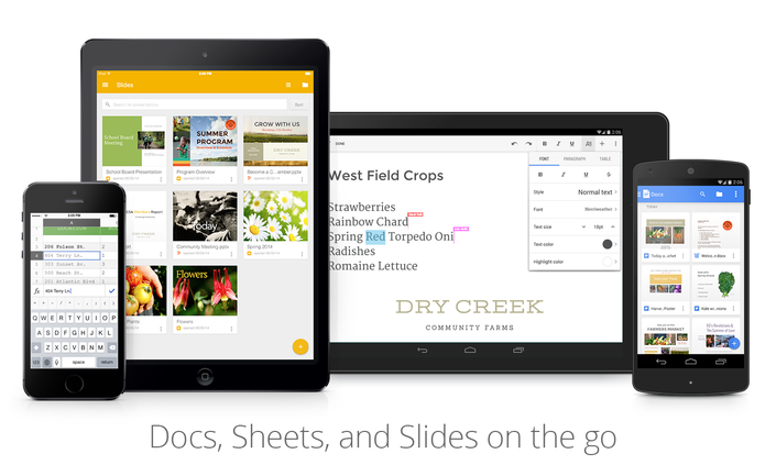 Google Slides ganhou versão para smartphones e tablets com Android e chegará também ao iOS (Foto: Divulgação/Google)
