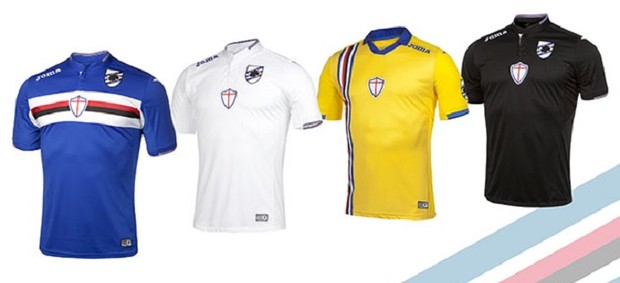 Novo uniforme Sampdoria