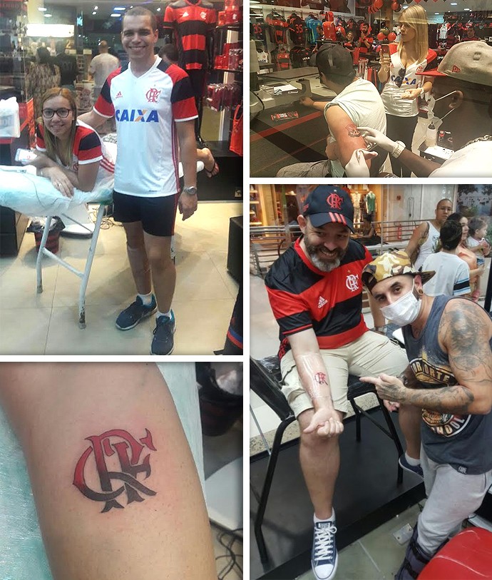 Montagem Tatuagem Flamengo