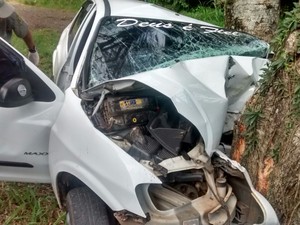 Casal morreu em acidente na BR-158 em Santa Maria, RS (Foto: Reprodução/RBS TV)