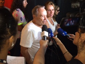 Stênio Garcia ressaltou durante entrevista do o jeito brincalhão de Wilker (Foto: Flávia Rodrigues/G1)