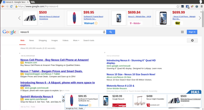 Google Chrome é infectado com ad-wares como o Express Find que mostra anúncios no browser (Foto: Reprodução/Google) Google Chrome é infectado com ad-wares como o Express Find que mostra anúncios no browser (Foto: Reprodução/Google)