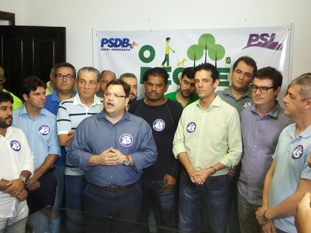 Daniel Coelho confirmado candidato na convenção do PSDB no Recife (Foto: Pedro Lins/ TV Globo)
