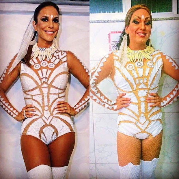 Samara Rios na pele de Ivete Sangalo (Foto: Reprodução/Instagram)