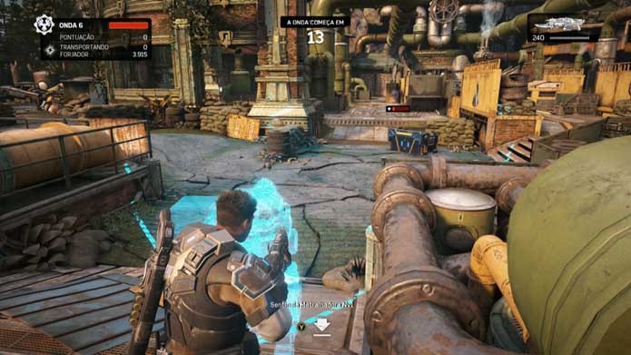 Posicione seus itens estrategicamente em Gears of War 4 (Foto: Reprodução/Murilo Molina)