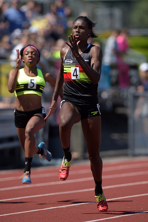 Candace Hill quebra recorde mundial juvenil (Foto: Kiby Lee/Divulgação/IAAF)