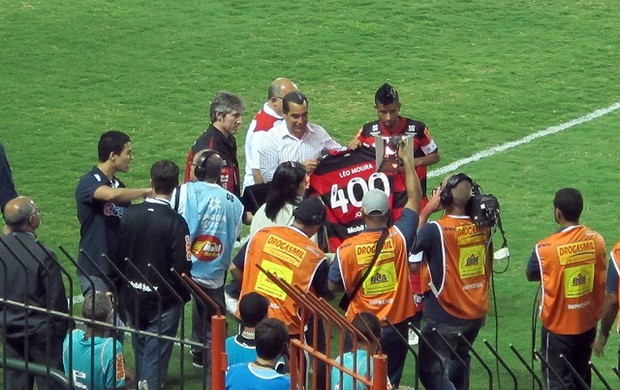 Leo Moura, Flamengo, Camisa 400 jogos (Foto: Richard Souza / Globoesporte.com)