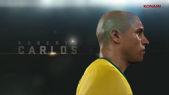 Roberto Carlos chega ao modo myClub acompanhado de outros craques históricos (Foto: Reprodução/YouTube)