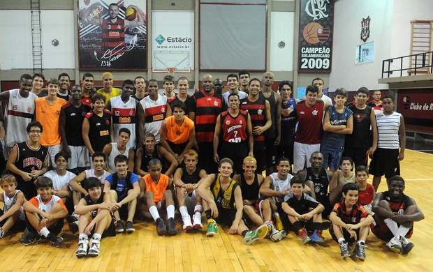 Ron Harper camisa Flamengo basquete (Foto: Alexandre Vidal / Flaimagem)