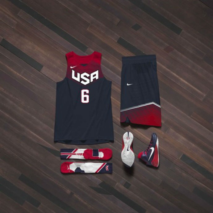 Uniforme número 2 dos Estados Unidos para o Mundial de Basquete (Foto: Divulgação/Nike)