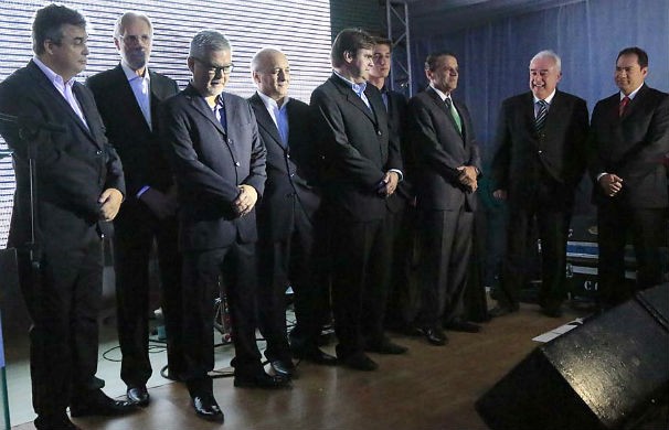 Diretores e acionistas prestigiam a festa de inauguração da Inter TV Costa Branca (Foto: Canindé Soares)
