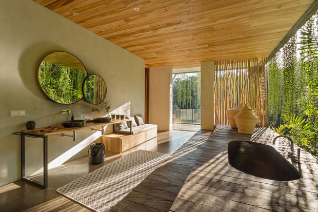 Décor do dia: banheiro com spa em clima tropical (Foto: Divulgação) Décor do dia: banheiro com spa em clima tropical (Foto: Divulgação)