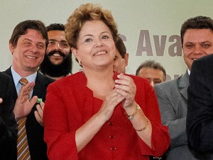 A presidente Dilma Rousseff em evento em Varginha/MG nesta quarta-feira (7) (Foto: Roberto Stuckert Filho/Presidência)