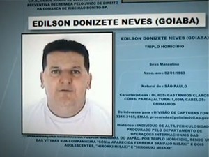 Homem preso no Sul de Minas era o 3º mais procurado da Polícia de São Paulo (Foto: Reprodução TV Globo)