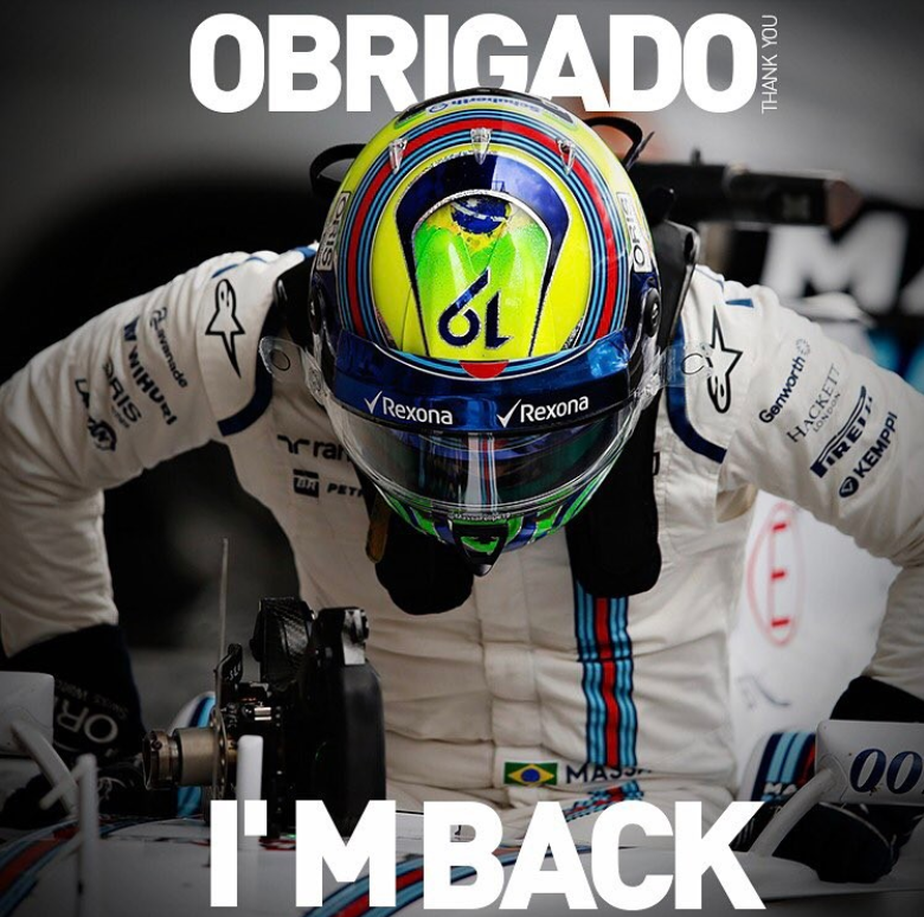 De volta à F1 pela Williams, Massa diz: 