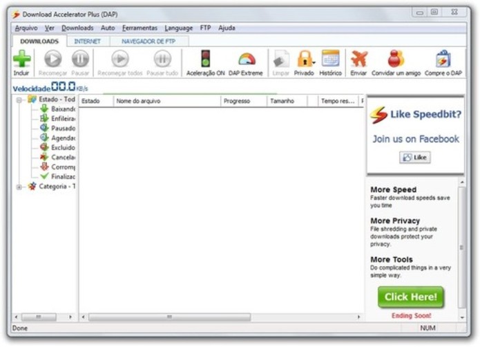 Download Acelerator Plus agiliza o download no Windows e permite gerenciá-los (Foto: Divulgação/Download Acelerator Plus)