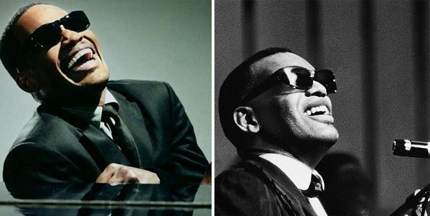 Jamie Foxx e Ray Charles (Foto: Divulgação)