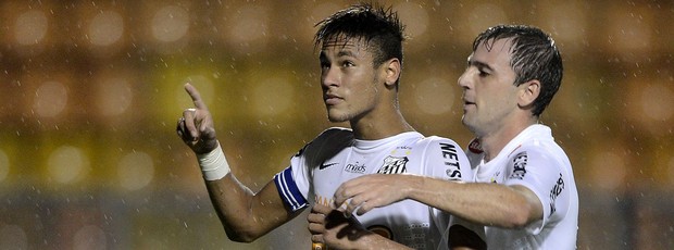Neymar Montillo gol Santos (Foto: Mauro Horita / Ag. Estado)