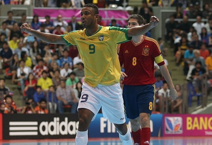je brasil campeao Brasil Espanha Mundial de Futsal (Foto: Divulgação / FIFA)