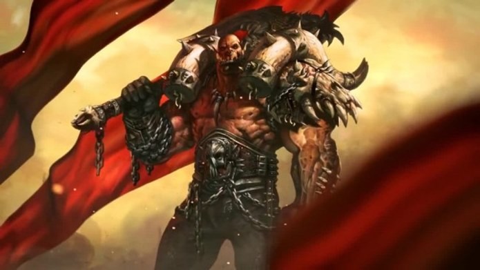 Garrosh resiste bastante a investida inimigas e possui armas poderosas (Foto: Divulgação)