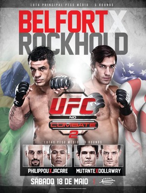 Cartaz oficial UFC no Combate 2 Vitor Belfort Luke Rockhold (Foto: Reprodução/Facebook)